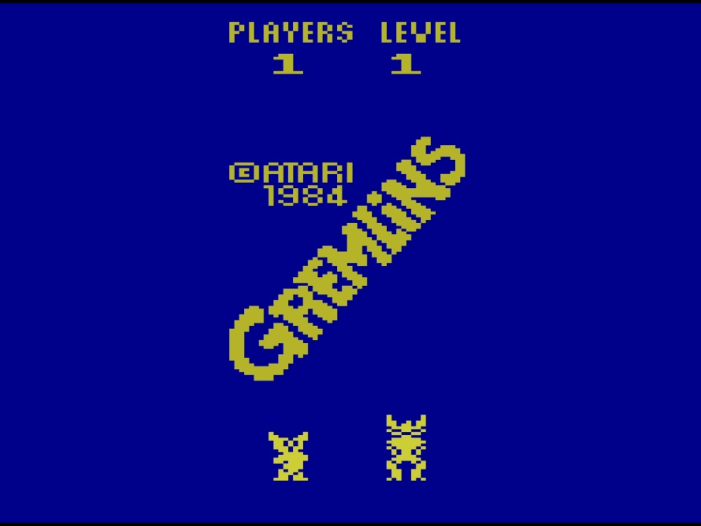 Title Screen of Gremlins for Atari 2600